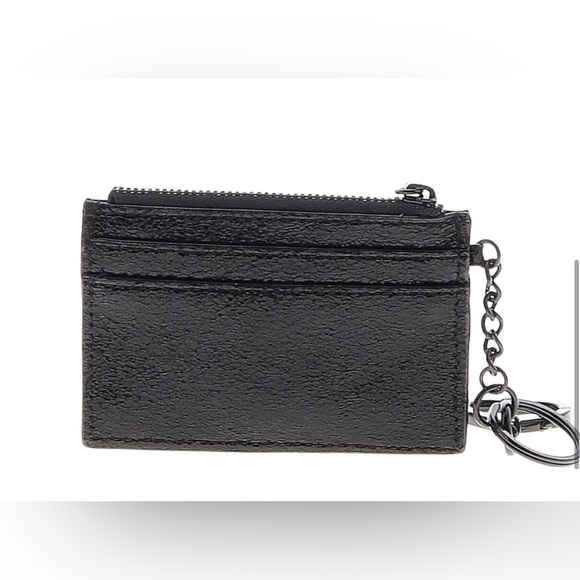 NEW!! VICTORIA SECRET METALLIC CRACKLE HEART O KEYCHAIN CARD CASE - Picture 2 of 6